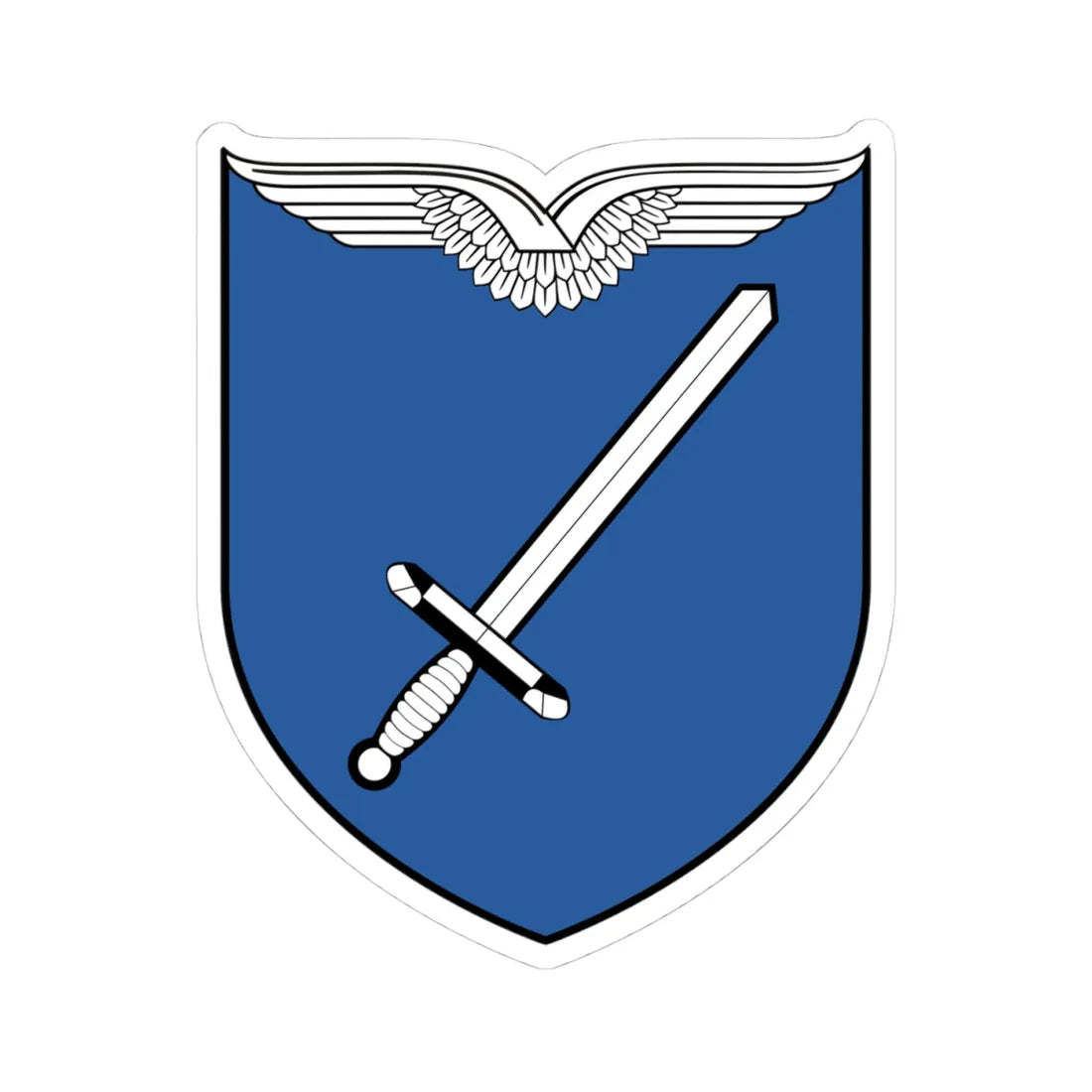 COA LwAusbRgt2 (Germany) (Coat of Arms) STICKER Vinyl Kiss-Cut Decal 4 Inch White - The Sticker Space