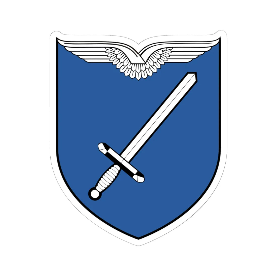 COA LwAusbRgt2 (Germany) (Coat of Arms) STICKER Vinyl Kiss-Cut Decal 6 Inch White - The Sticker Space