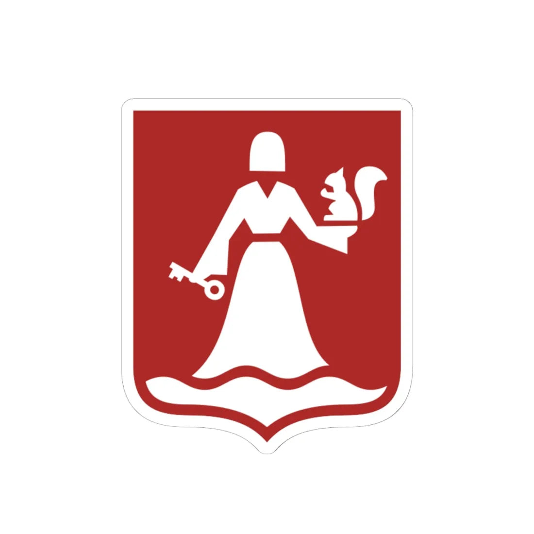 CoA Mansky rayon of Krasnoyarsk krai (Russia) (Coat of Arms) STICKER Vinyl Kiss-Cut Decal 6 Inch White - The Sticker Space