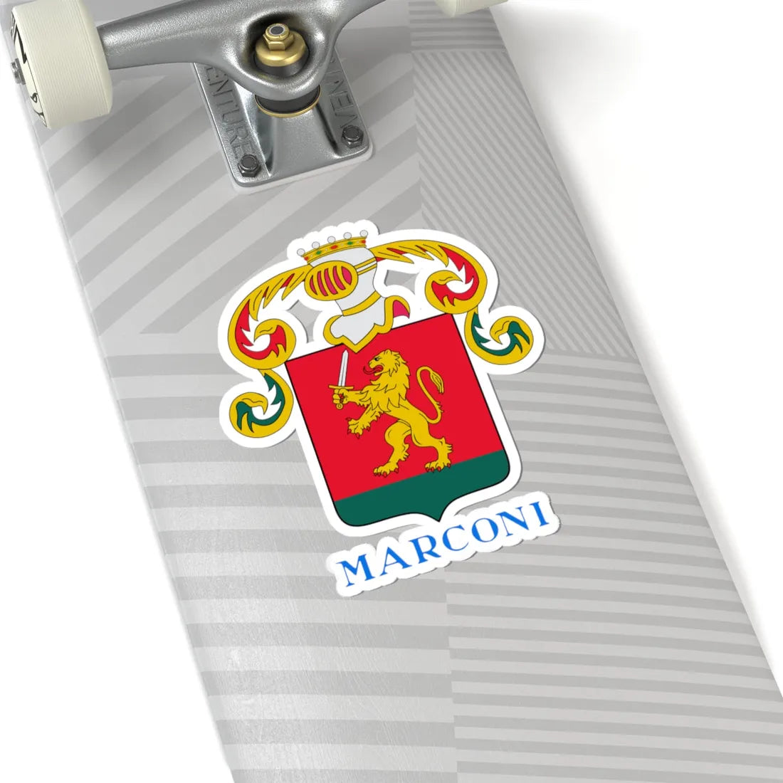 CoA Marconi (Italy) (Coat of Arms) STICKER Vinyl Kiss-Cut Decal - The Sticker Space