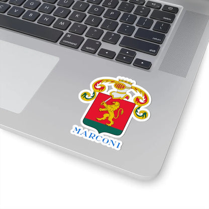 CoA Marconi (Italy) (Coat of Arms) STICKER Vinyl Kiss-Cut Decal - The Sticker Space