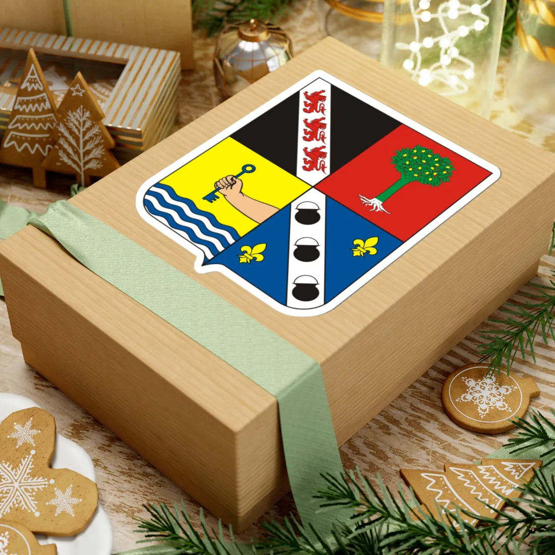 COA Marquess of Barbacena (Brazil) (Coat of Arms) STICKER Vinyl Kiss-Cut Decal - The Sticker Space