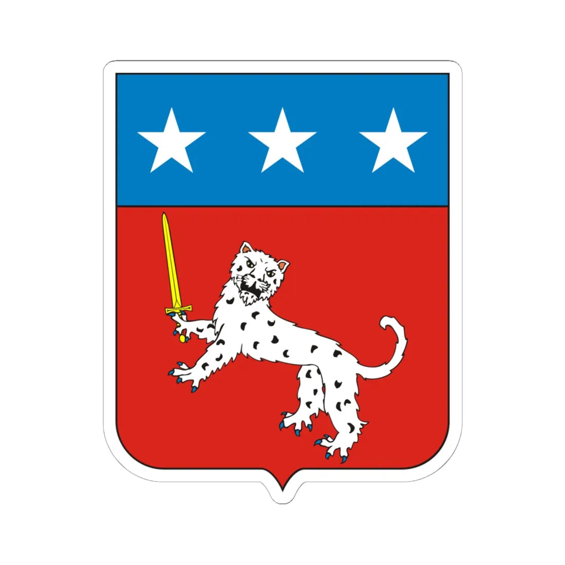 COA Marquess of Erval (Brazil) (Coat of Arms) STICKER Vinyl Kiss-Cut Decal 6 Inch White - The Sticker Space