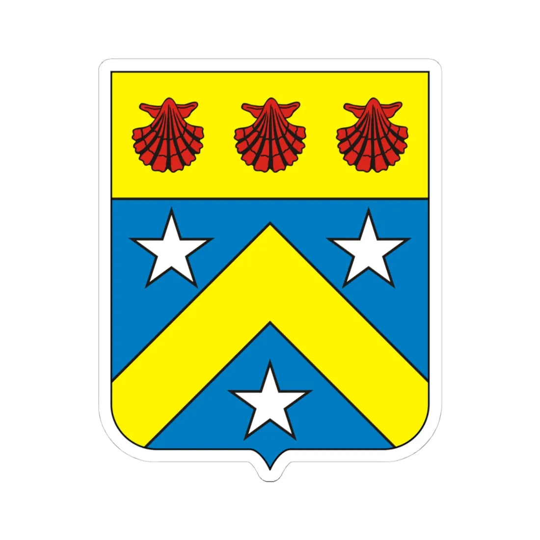 COA Marquess of Muritiba (Brazil) (Coat of Arms) STICKER Vinyl Kiss-Cut Decal 4 Inch White - The Sticker Space