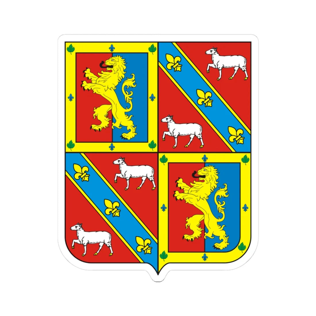 COA Marquess of Paraná (Brazil) (Coat of Arms) STICKER Vinyl Kiss-Cut Decal 3 Inch White - The Sticker Space