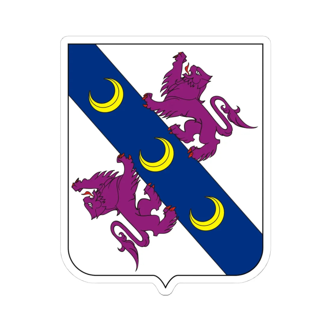 COA Marquess of Paranaguá (Brazil) (Coat of Arms) STICKER Vinyl Kiss-Cut Decal 4 Inch White - The Sticker Space