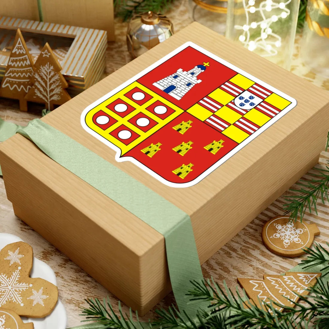 COA Marquess of Taubaté (Brazil) (Coat of Arms) STICKER Vinyl Kiss-Cut Decal - The Sticker Space