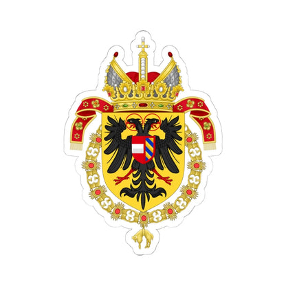 CoA Maximilian I of Habsburg (Austria) (Coat of Arms) STICKER Vinyl Kiss-Cut Decal 6 Inch White - The Sticker Space