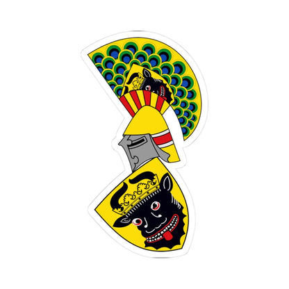 CoA Mecklenburg (Germany) (Coat of Arms) STICKER Vinyl Kiss-Cut Decal 3 Inch White - The Sticker Space