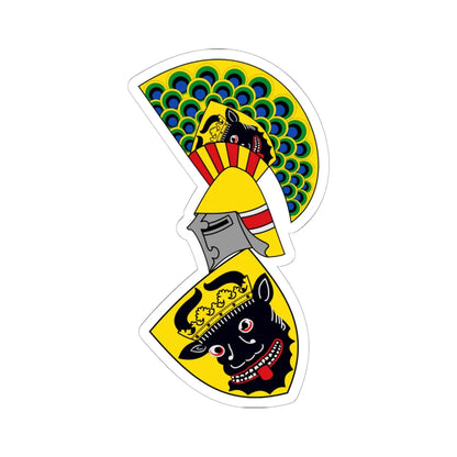 CoA Mecklenburg (Germany) (Coat of Arms) STICKER Vinyl Kiss-Cut Decal 6 Inch White - The Sticker Space