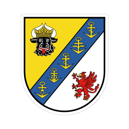 COA MTS (Germany) (Coat of Arms) STICKER Vinyl Kiss-Cut Decal 6 Inch White - The Sticker Space