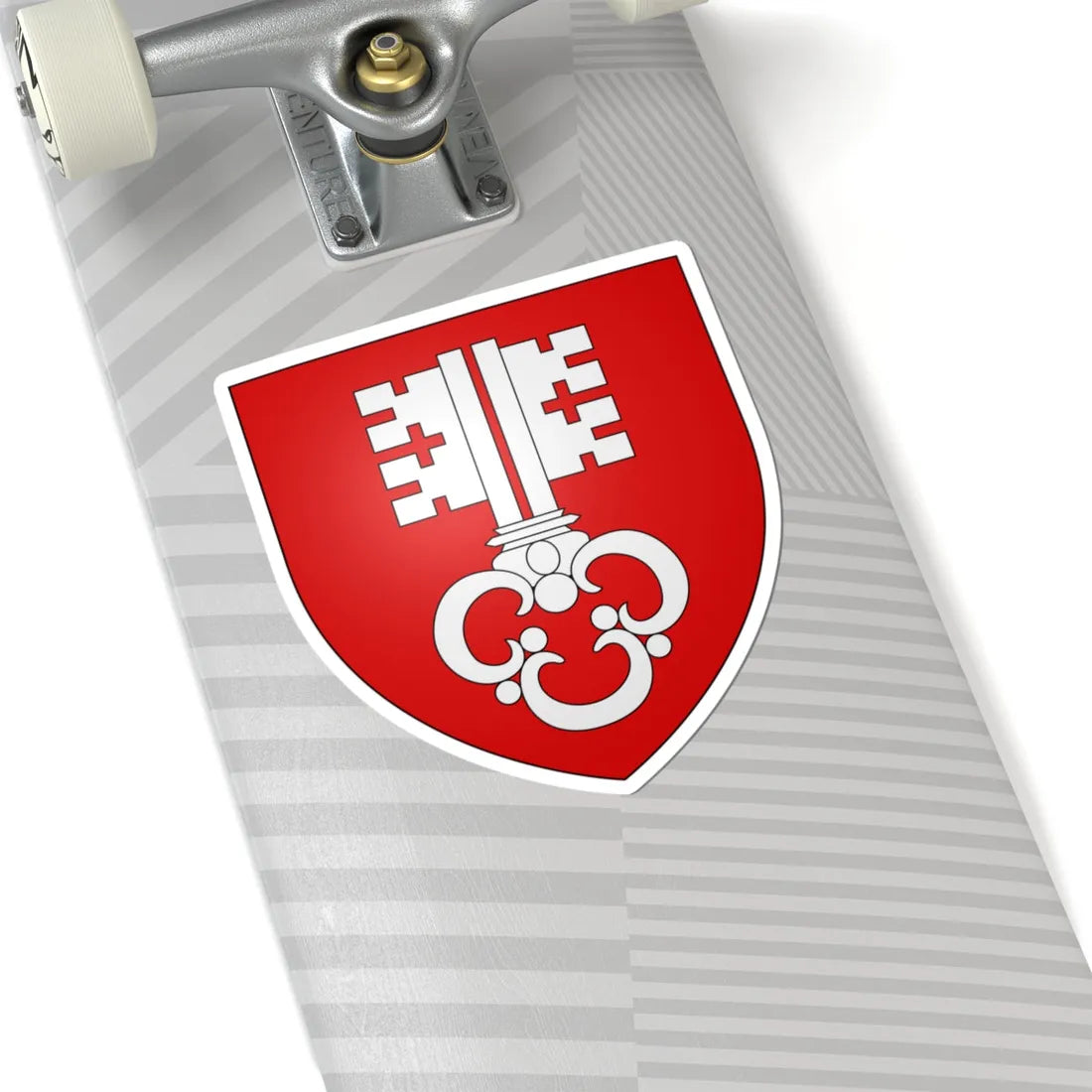 CoA Nidwalden Canton (Switzerland) (Coat of Arms) STICKER Vinyl Kiss-Cut Decal - The Sticker Space