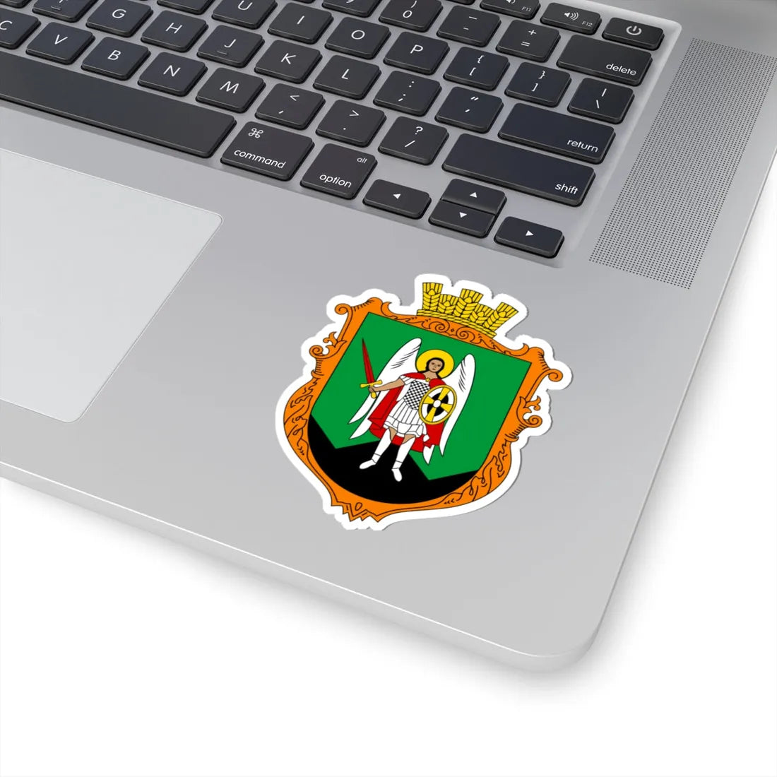 COA Nove Selo Ternopilska Ukraine (Ukraine) (Coat of Arms) STICKER Vinyl Kiss-Cut Decal - The Sticker Space