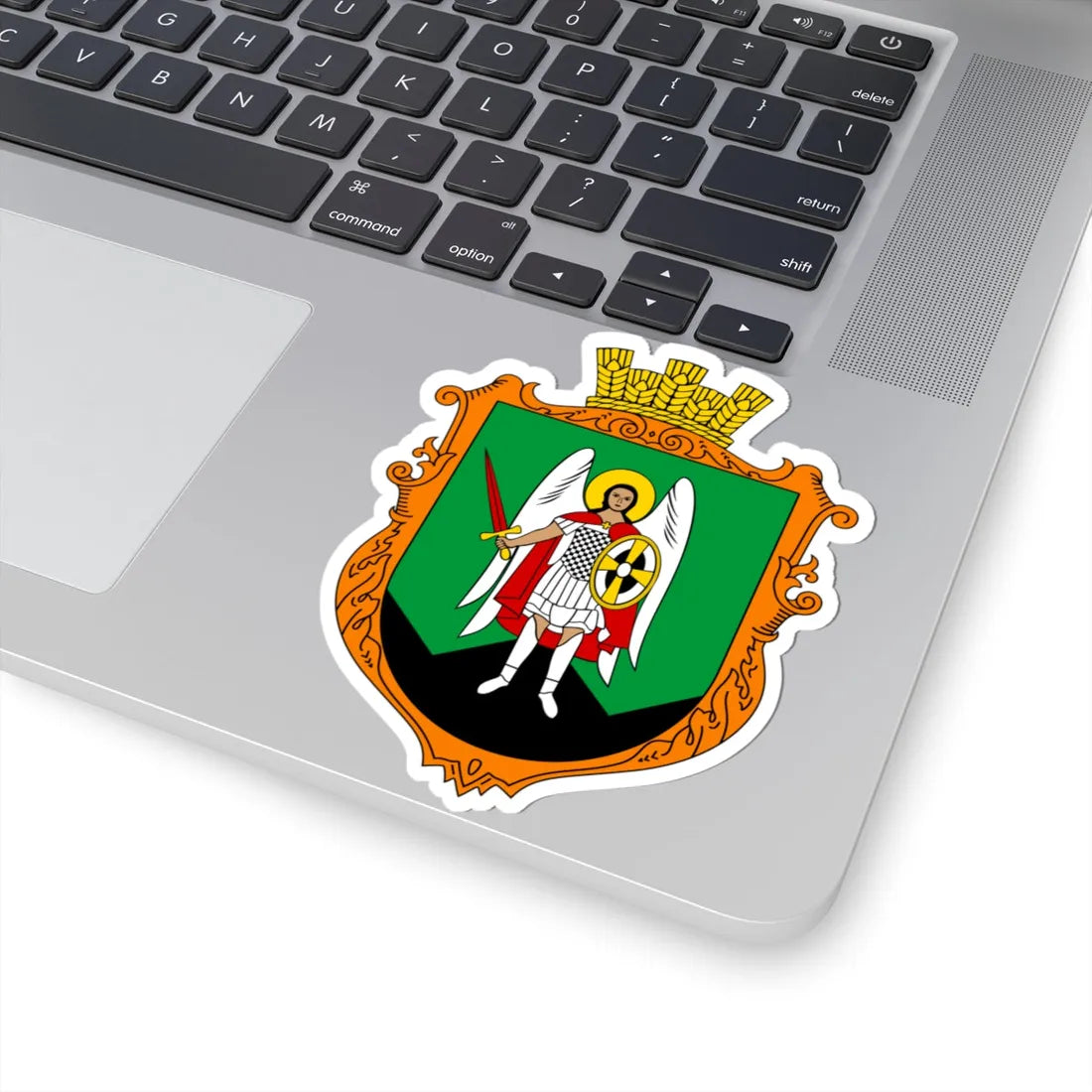 COA Nove Selo Ternopilska Ukraine (Ukraine) (Coat of Arms) STICKER Vinyl Kiss-Cut Decal - The Sticker Space