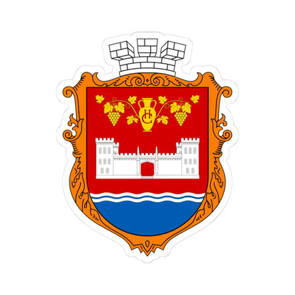 COA Novyi Svit Krym UHT (Russia) (Coat of Arms) STICKER Vinyl Kiss-Cut Decal 3 Inch White - The Sticker Space