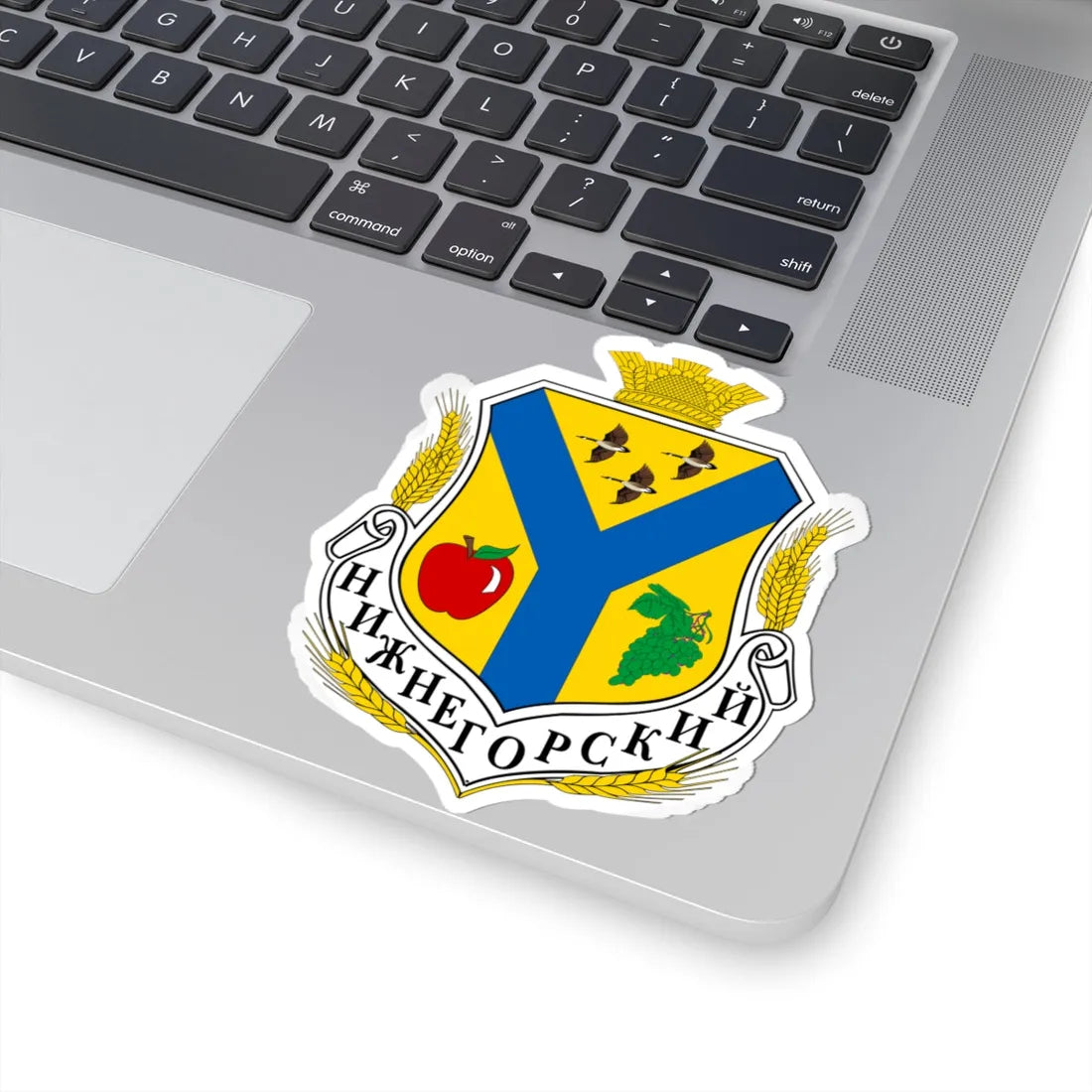 COA Nyzhnohirskyi Raion (Ukraine) (Coat of Arms) STICKER Vinyl Kiss-Cut Decal - The Sticker Space