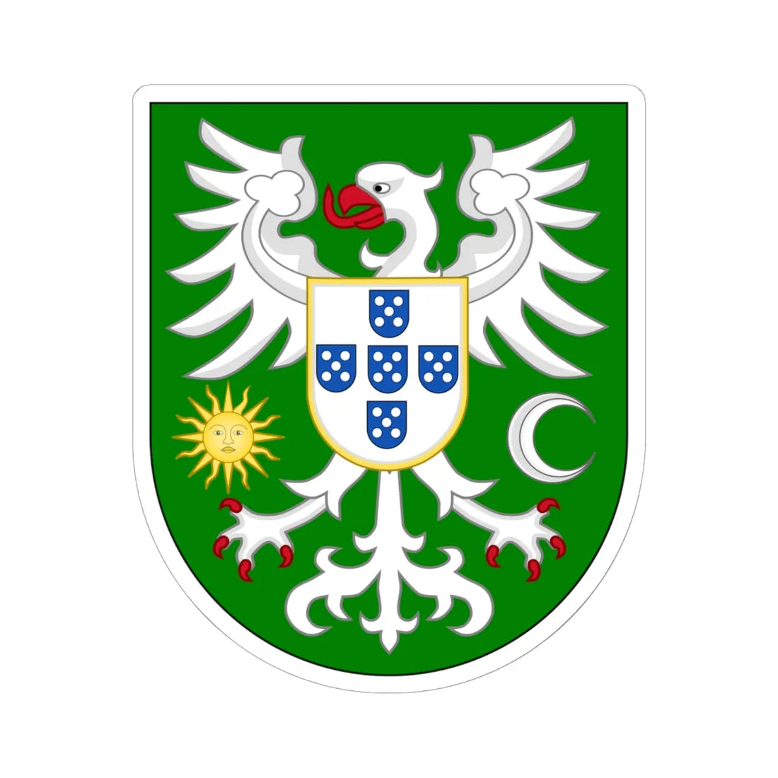 COA of Aveiro (Coat of Arms) STICKER Vinyl Kiss-Cut Decal 6 Inch White - The Sticker Space