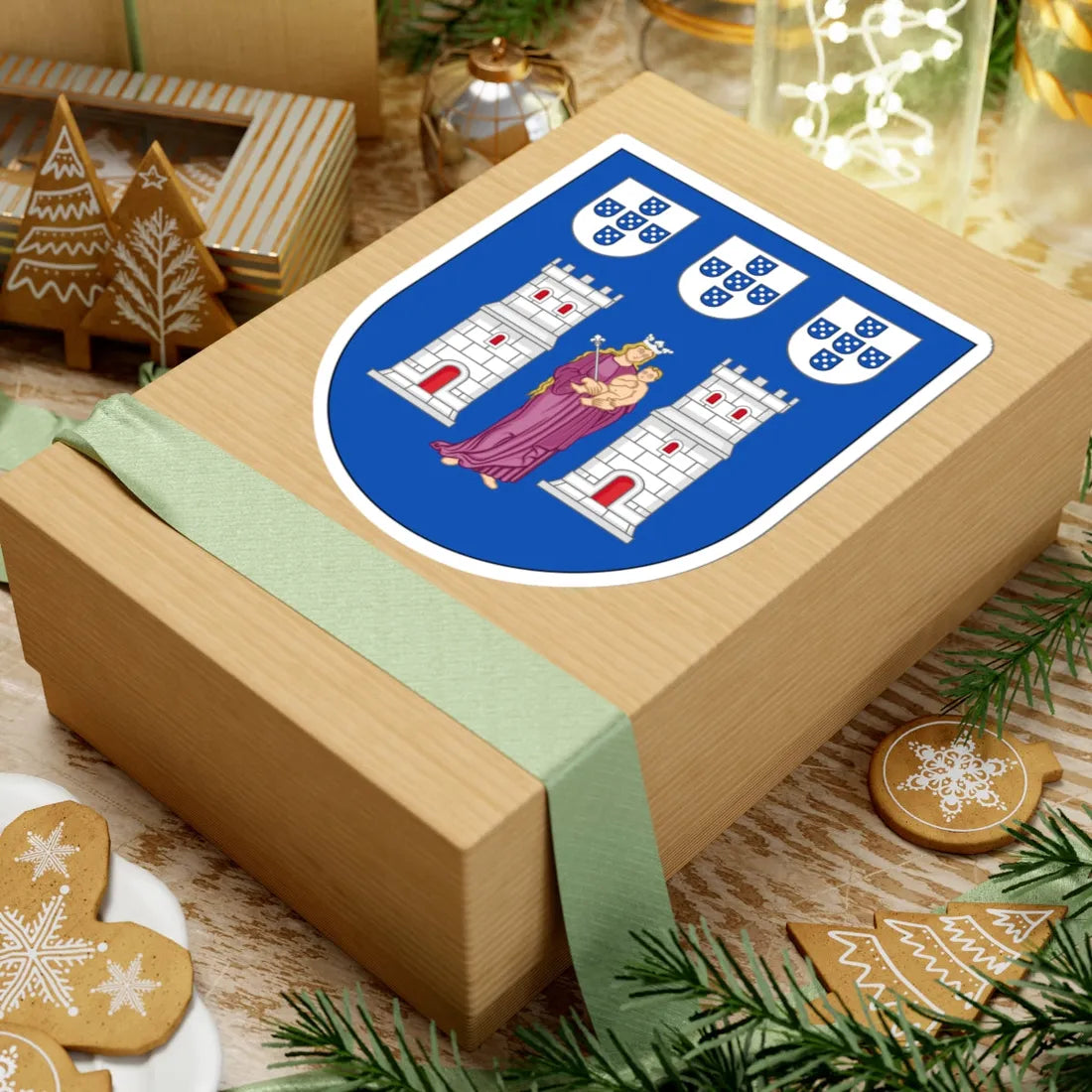 COA of Braga (Portugal) (Coat of Arms) STICKER Vinyl Kiss-Cut Decal - The Sticker Space