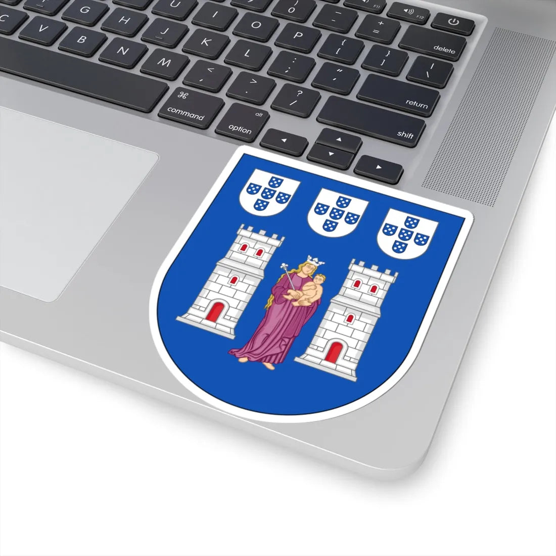 COA of Braga (Portugal) (Coat of Arms) STICKER Vinyl Kiss-Cut Decal - The Sticker Space