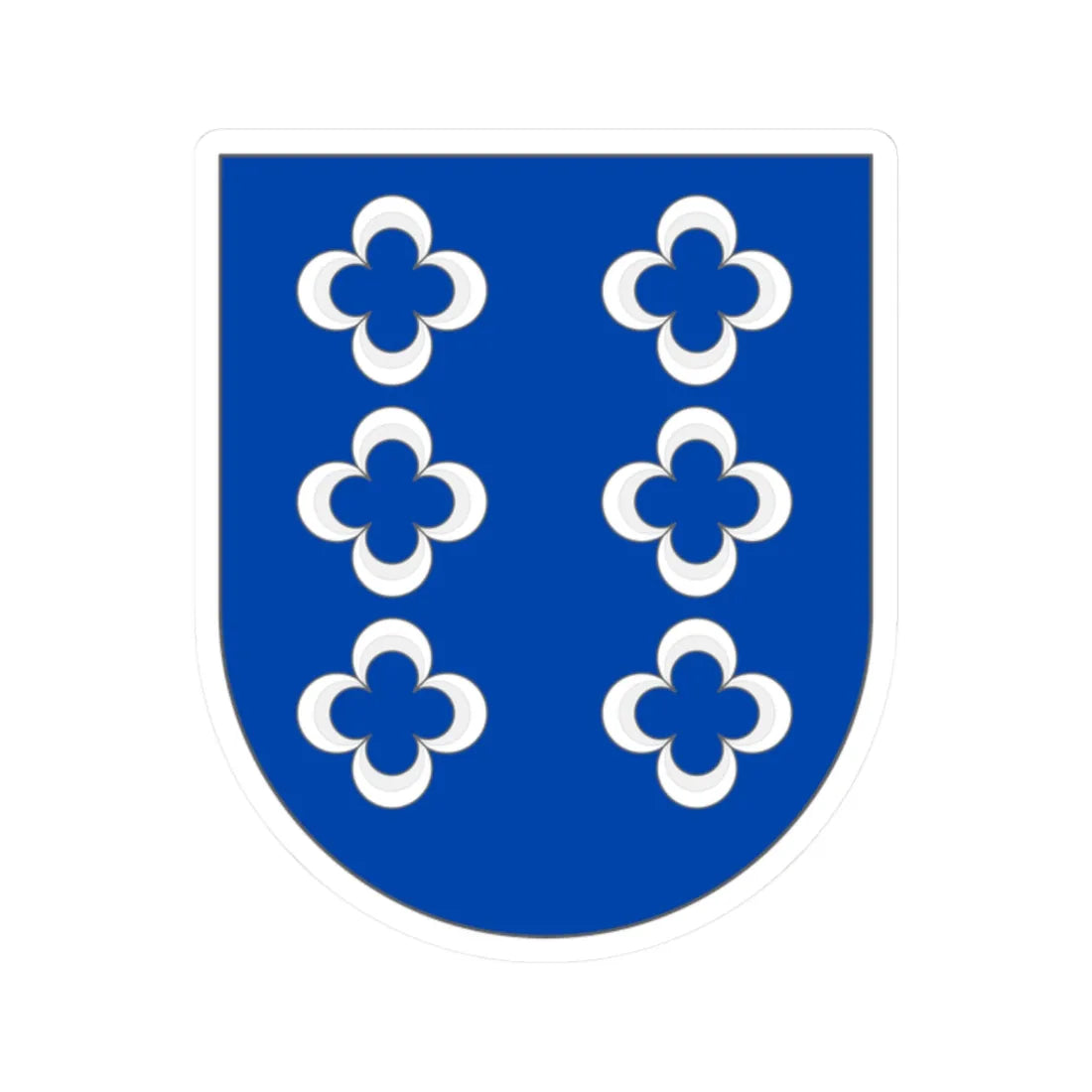 COA of Gois 1 (Portugal) (Coat of Arms) STICKER Vinyl Kiss-Cut Decal 2 Inch White - The Sticker Space