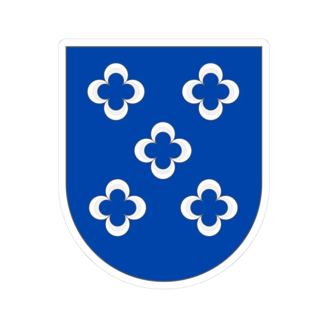 COA of Gois 2 (Portugal) (Coat of Arms) STICKER Vinyl Kiss-Cut Decal 3 Inch White - The Sticker Space
