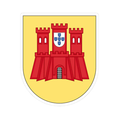 COA of Guarda (Coat of Arms) STICKER Vinyl Kiss-Cut Decal 3 Inch White - The Sticker Space