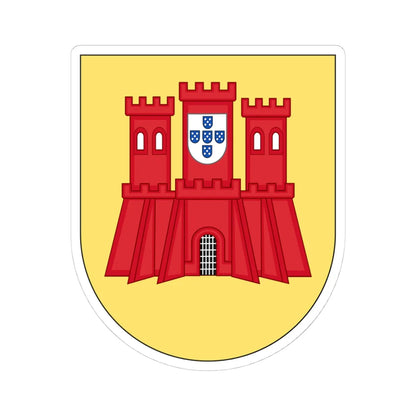 COA of Guarda (Coat of Arms) STICKER Vinyl Kiss-Cut Decal 4 Inch White - The Sticker Space