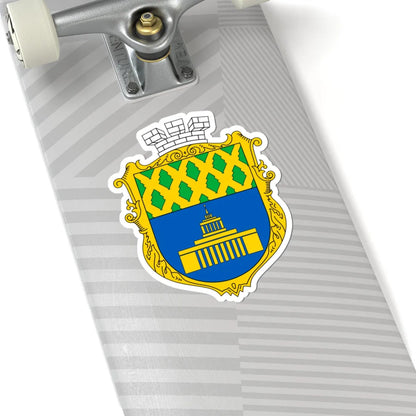 COA of Holosiiv Raion UHT (Ukraine) (Coat of Arms) STICKER Vinyl Kiss-Cut Decal - The Sticker Space