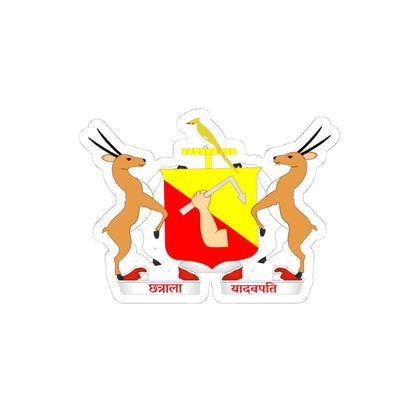 COA of Jaisalmer State (India) (Coat of Arms) STICKER Vinyl Kiss-Cut Decal 4 Inch White - The Sticker Space