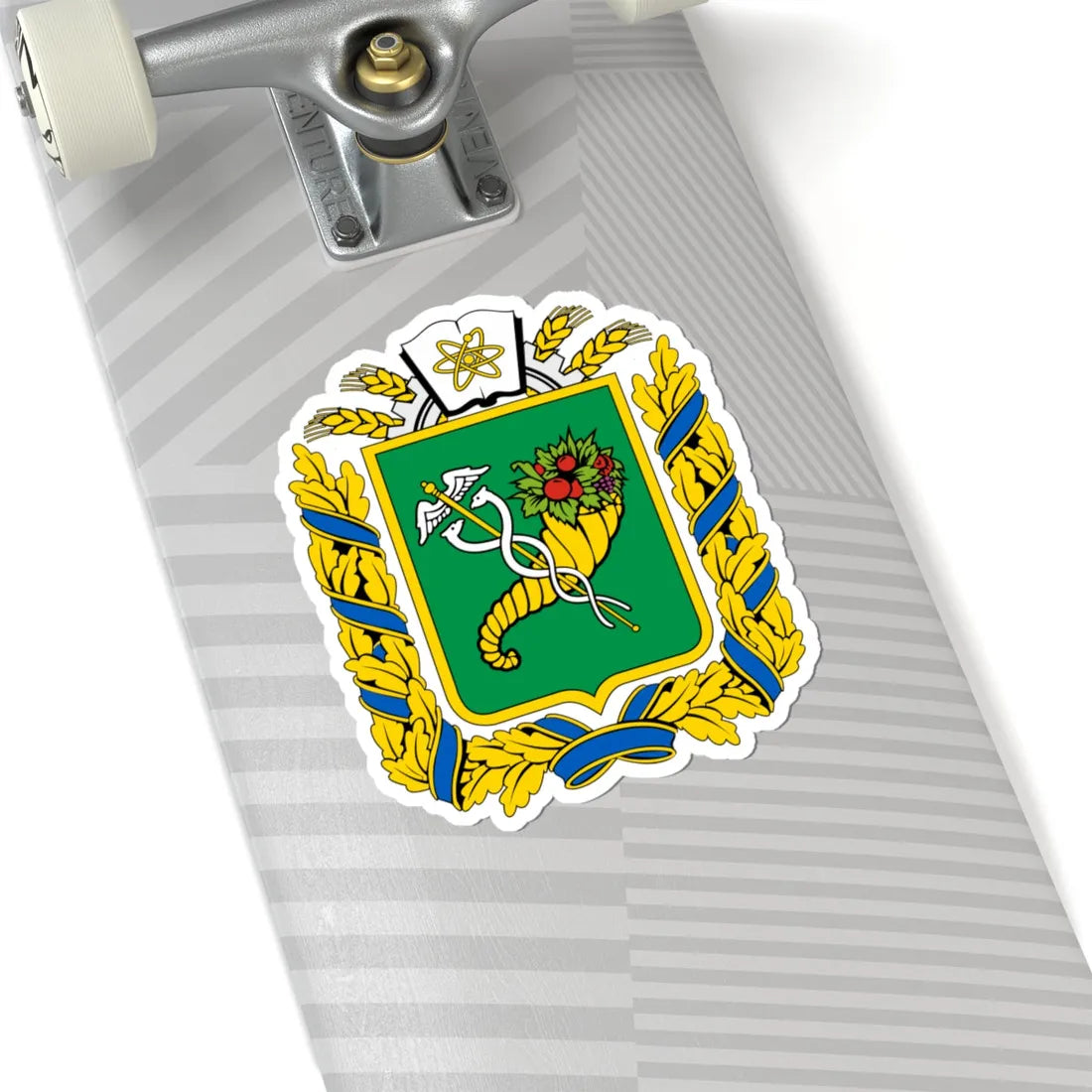 COA of Kharkiv Oblast (Ukraine) (Coat of Arms) STICKER Vinyl Kiss-Cut Decal - The Sticker Space