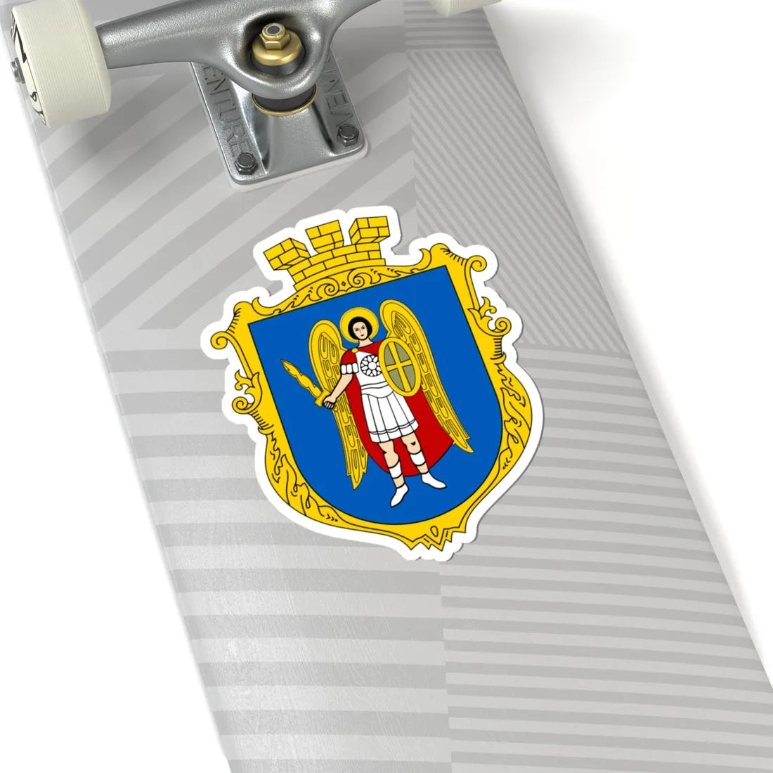 COA of Kyiv Kurovskyi UHT (Ukraine) (Coat of Arms) STICKER Vinyl Kiss-Cut Decal - The Sticker Space