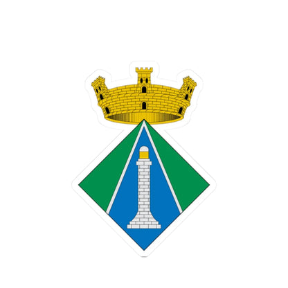 COA of lAmpolla (Spain) (Coat of Arms) STICKER Vinyl Kiss-Cut Decal 2 Inch White - The Sticker Space