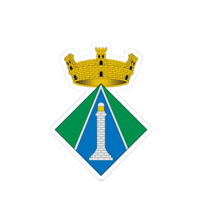 COA of lAmpolla (Spain) (Coat of Arms) STICKER Vinyl Kiss-Cut Decal 3 Inch White - The Sticker Space