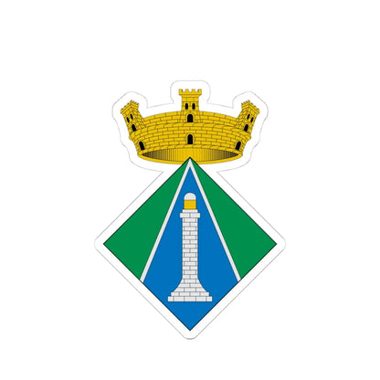 COA of lAmpolla (Spain) (Coat of Arms) STICKER Vinyl Kiss-Cut Decal 4 Inch White - The Sticker Space