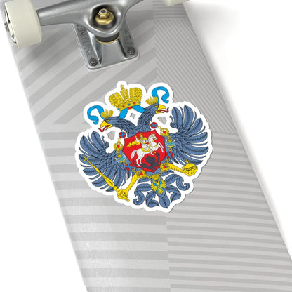 CoA of Russian Empire 1721 (Russia) (Coat of Arms) STICKER Vinyl Kiss-Cut Decal - The Sticker Space