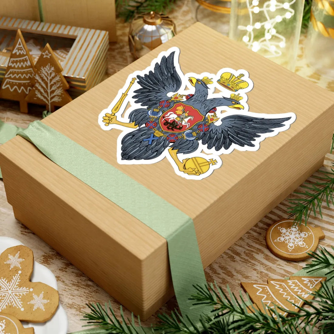 CoA of Russian Empire 1730 (Russia) (Coat of Arms) STICKER Vinyl Kiss-Cut Decal - The Sticker Space