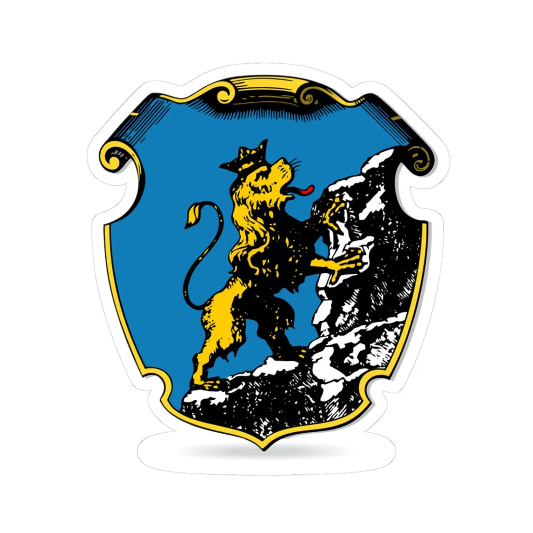 COA of Ruthenian Voivodship XVII (Ukraine) (Coat of Arms) STICKER Vinyl Kiss-Cut Decal 3 Inch White - The Sticker Space