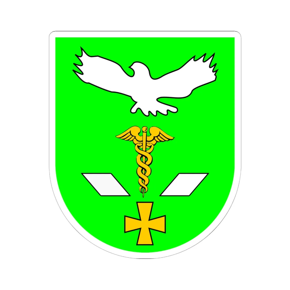 COA of Sloviansk (Ukraine) (Coat of Arms) STICKER Vinyl Kiss-Cut Decal 6 Inch White - The Sticker Space