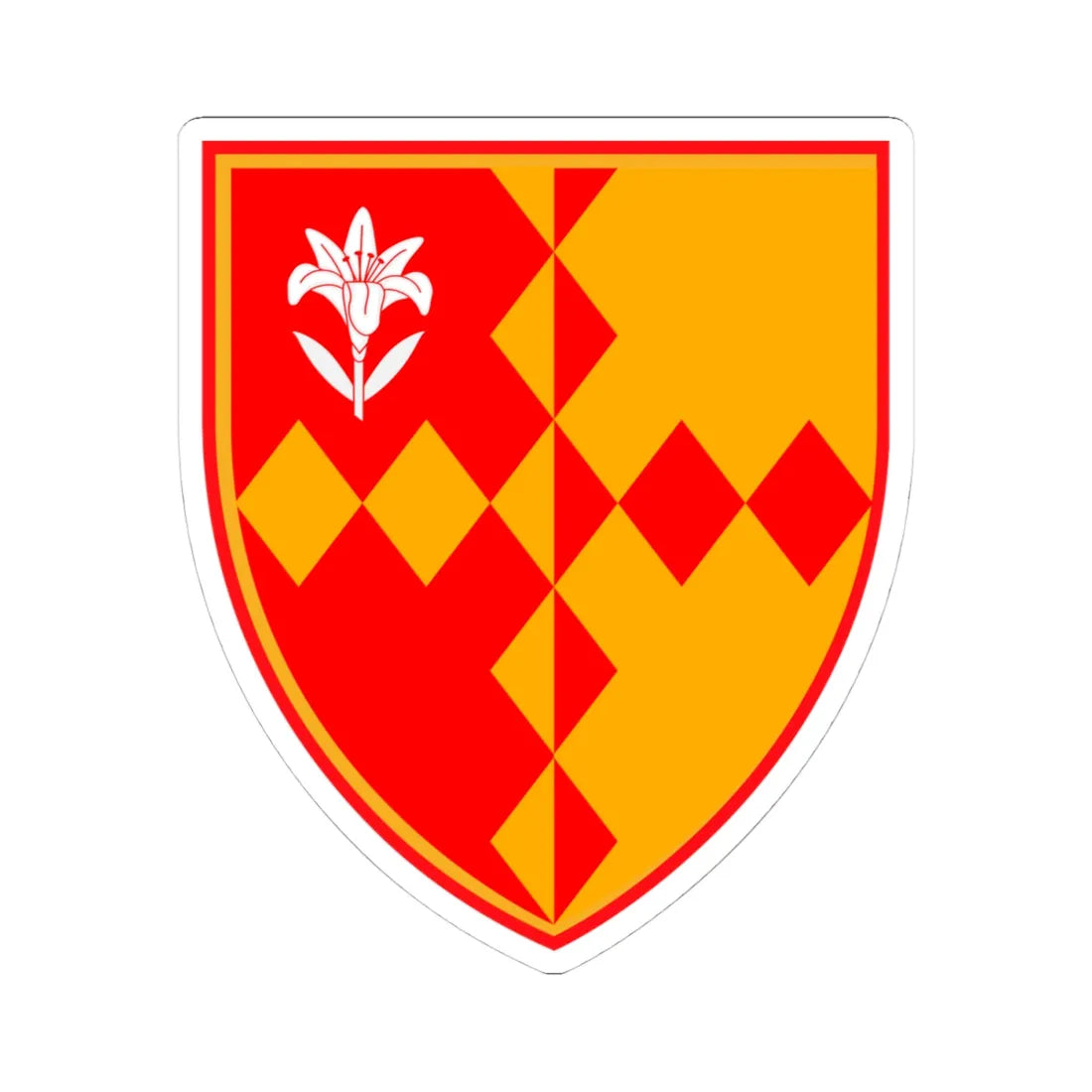 COA of Southwark Cathedral (England) (Coat of Arms) STICKER Vinyl Kiss-Cut Decal 4 Inch White - The Sticker Space