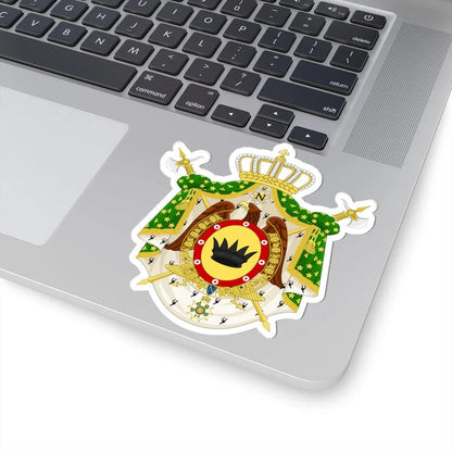 COA of the Napoleonic Kingdom of Italy Variant (Italy) (Coat of Arms) STICKER Vinyl Kiss-Cut Decal - The Sticker Space