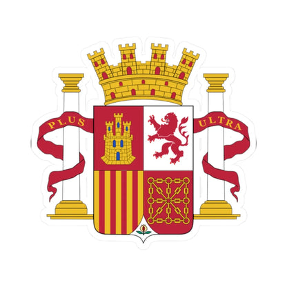 COA of the Second Spanish Republic (Spain) (Coat of Arms) STICKER Vinyl Kiss-Cut Decal 2 Inch White - The Sticker Space