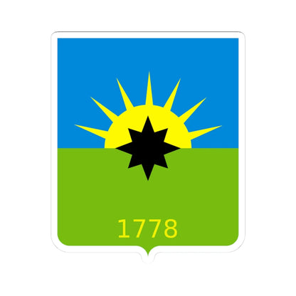 COA of Torez (Ukraine) (Coat of Arms) STICKER Vinyl Kiss-Cut Decal 3 Inch White - The Sticker Space