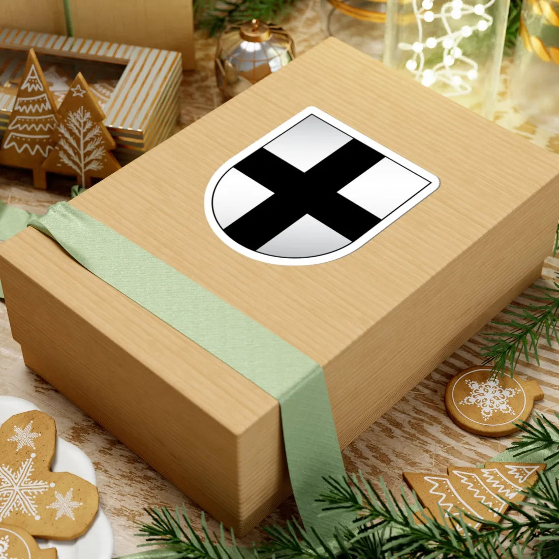 COA of United Baltic Duchy (Latvia) (Coat of Arms) STICKER Vinyl Kiss-Cut Decal - The Sticker Space