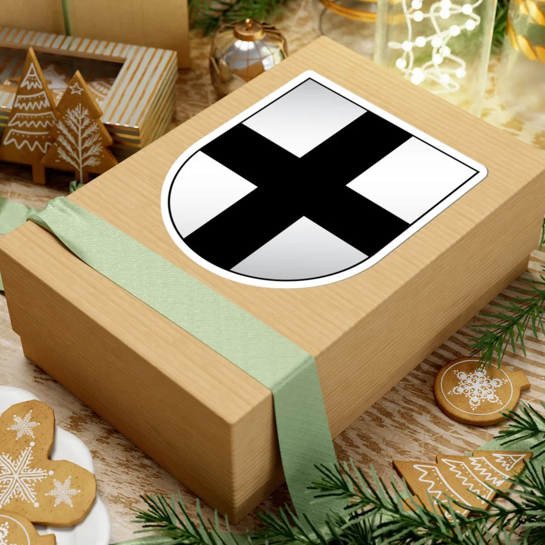 COA of United Baltic Duchy (Latvia) (Coat of Arms) STICKER Vinyl Kiss-Cut Decal - The Sticker Space