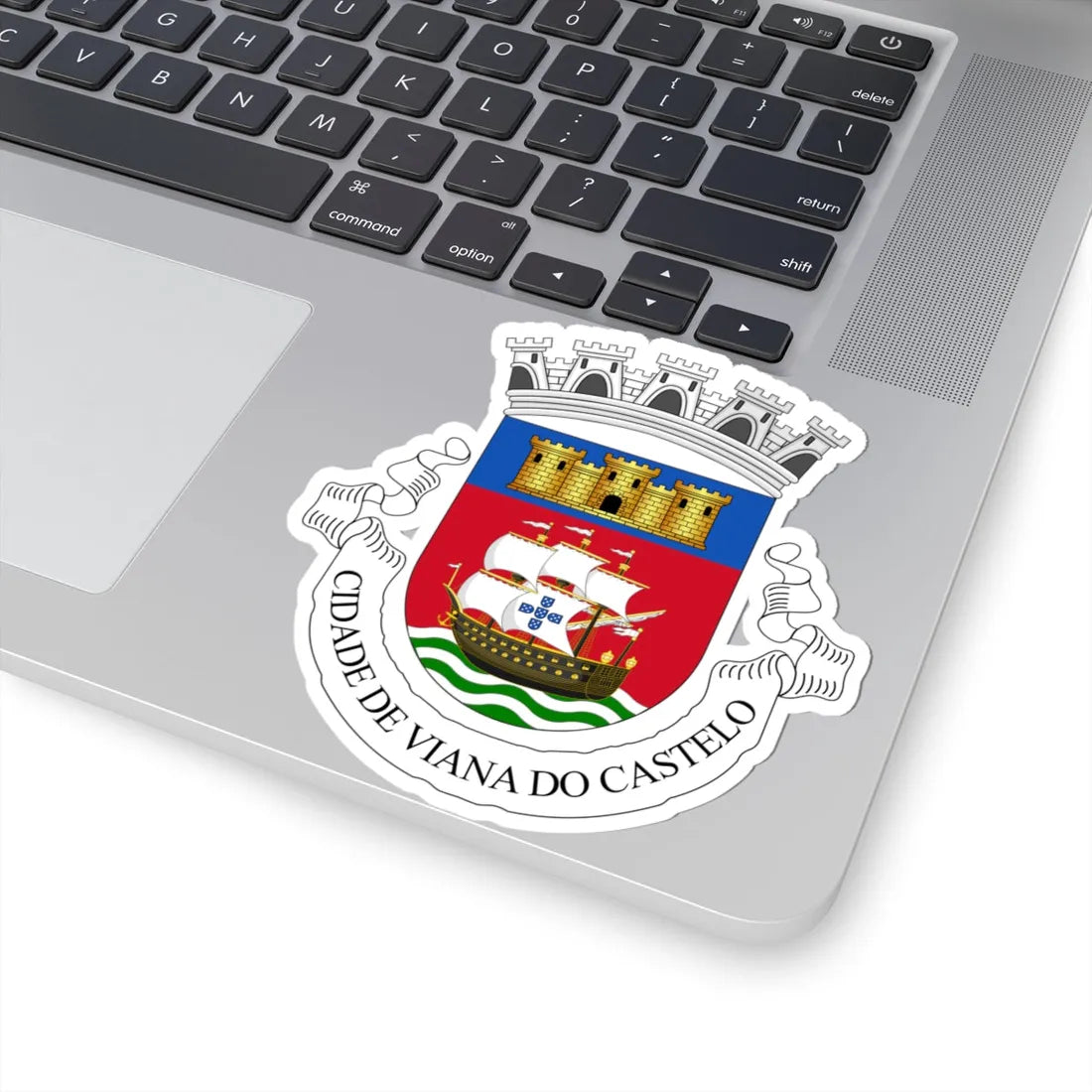 COA of Viana do Castelo (Coat of Arms) STICKER Vinyl Kiss-Cut Decal - The Sticker Space