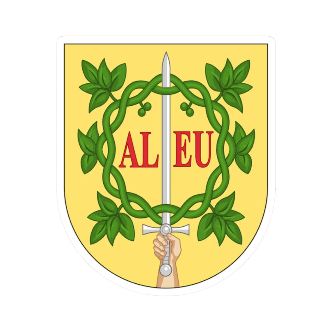 COA of Vila Real (Coat of Arms) STICKER Vinyl Kiss-Cut Decal 2 Inch White - The Sticker Space