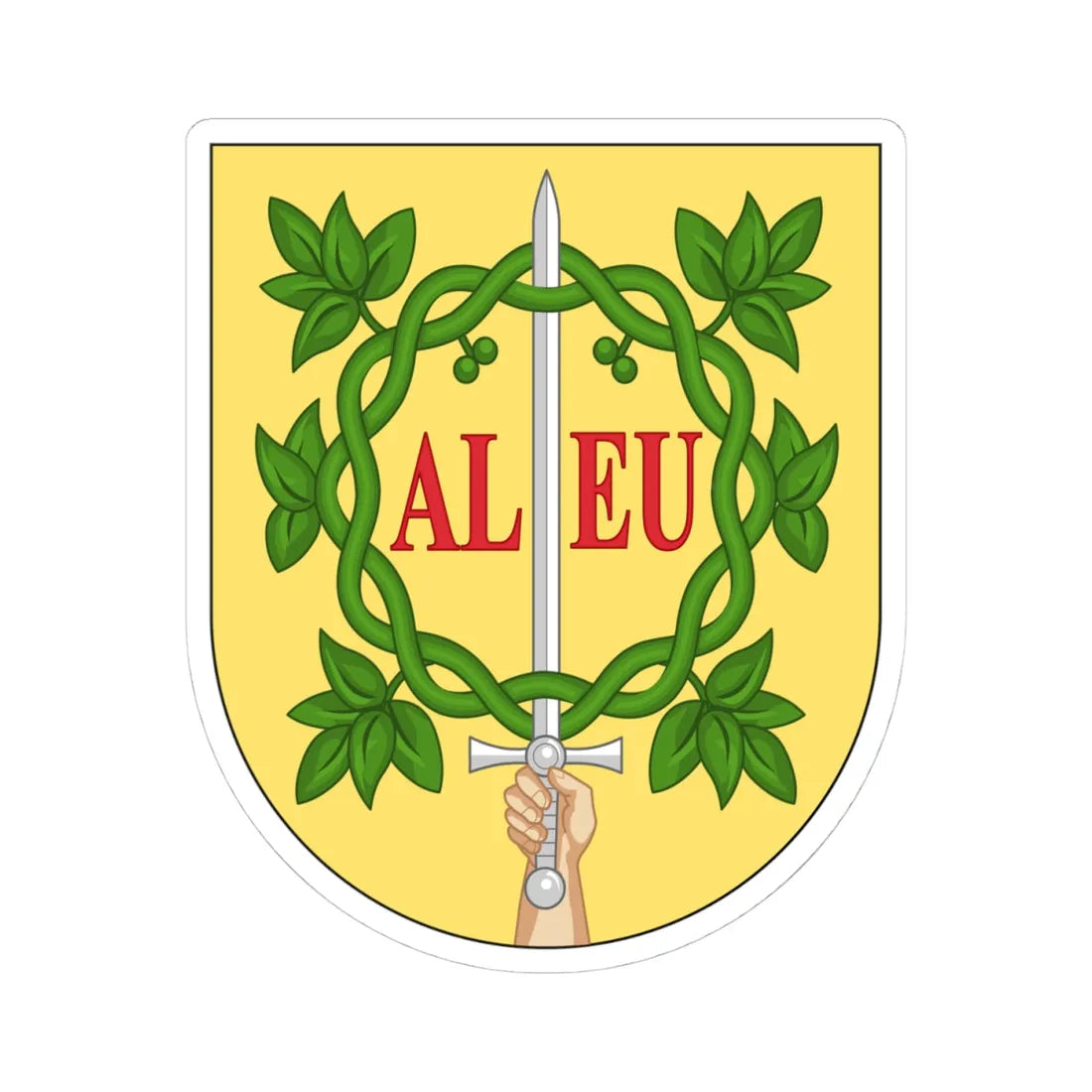 COA of Vila Real (Coat of Arms) STICKER Vinyl Kiss-Cut Decal 4 Inch White - The Sticker Space