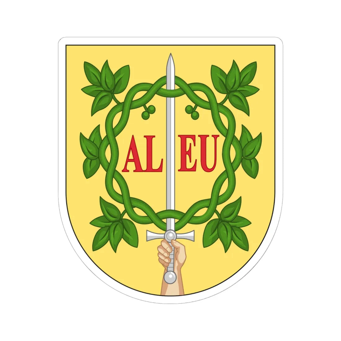 COA of Vila Real (Coat of Arms) STICKER Vinyl Kiss-Cut Decal 6 Inch White - The Sticker Space