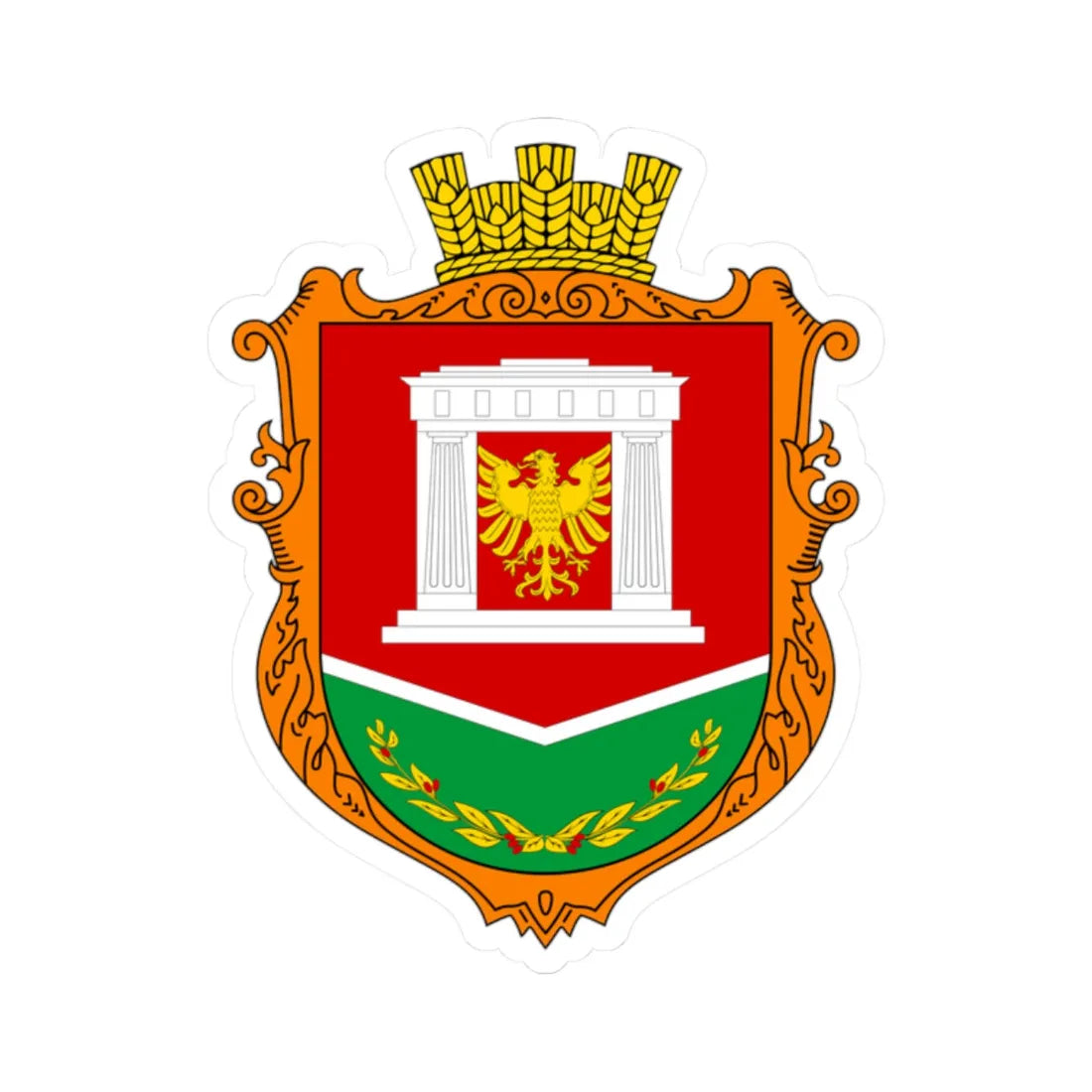 COA Orlyne Sevastopol Ukraine UHT (Russia) (Coat of Arms) STICKER Vinyl Kiss-Cut Decal 2 Inch White - The Sticker Space