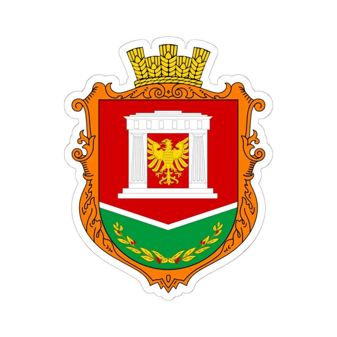 COA Orlyne Sevastopol Ukraine UHT (Russia) (Coat of Arms) STICKER Vinyl Kiss-Cut Decal 6 Inch White - The Sticker Space